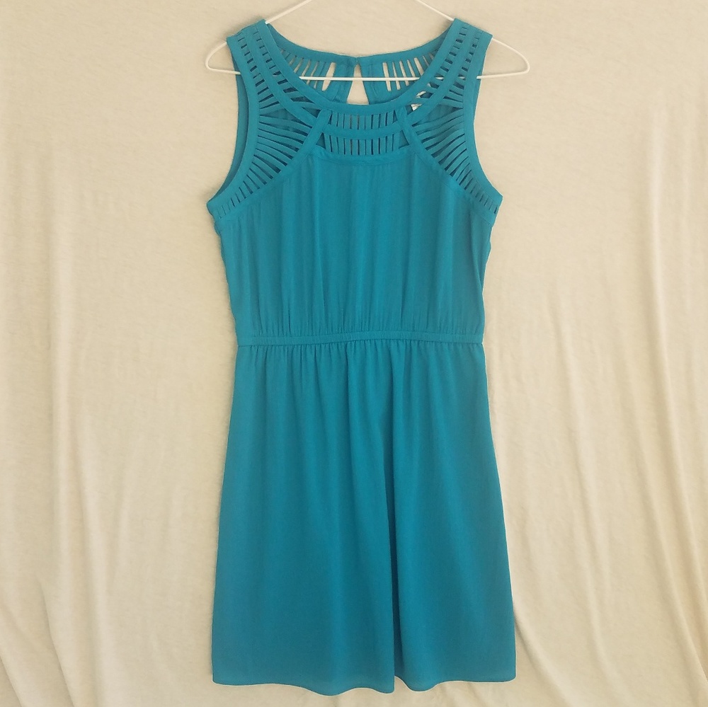 American Eagle, Turquoise Empire Waisted Dress